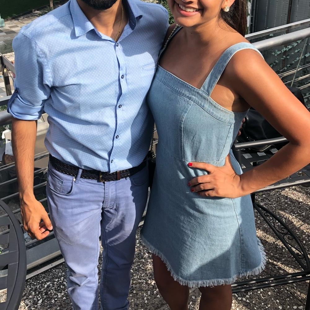 Lulu's Light Blue Denim Dress